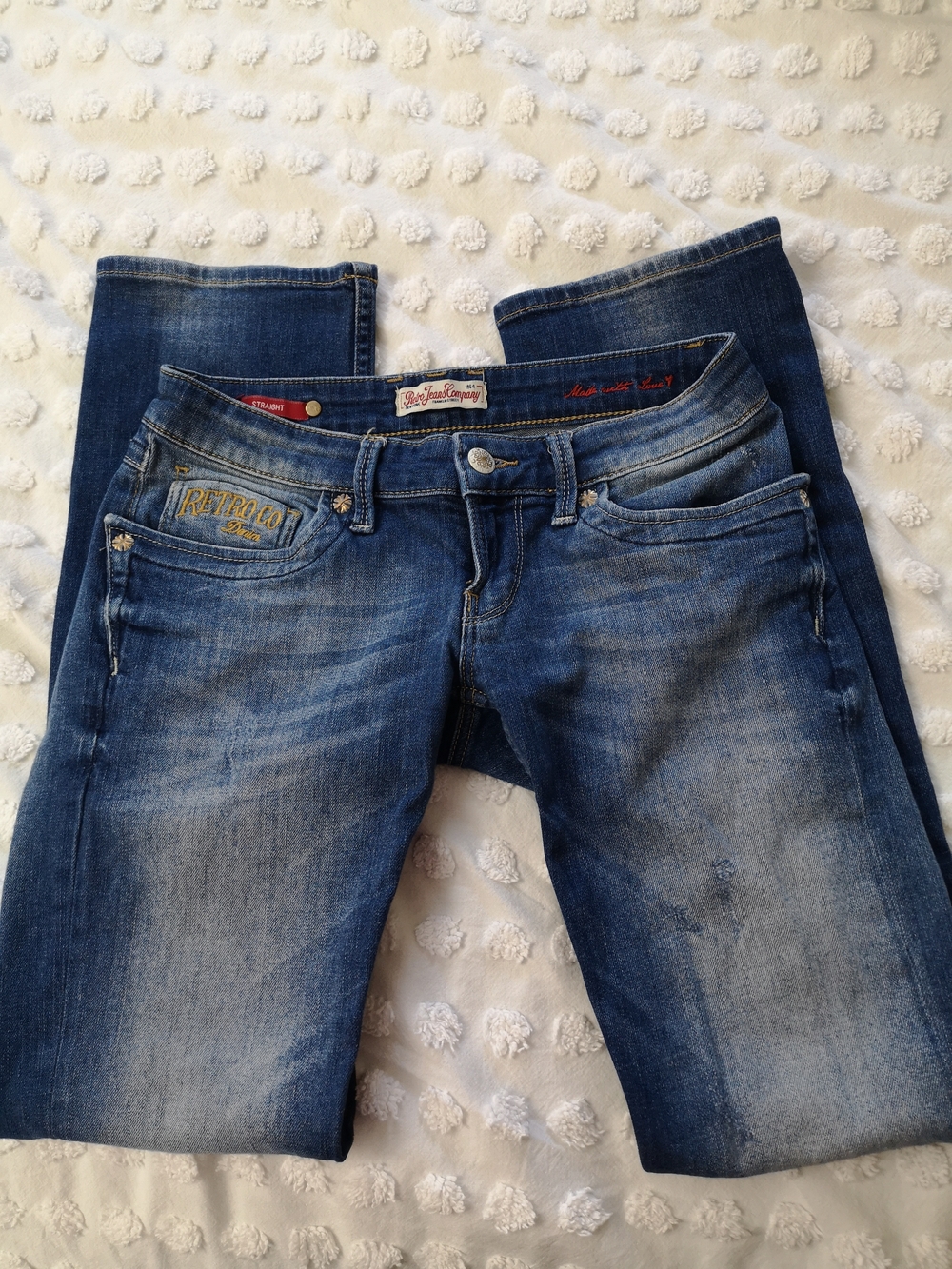 Retro Jeans Lennox Straight Leg Jeans, Size 27/30